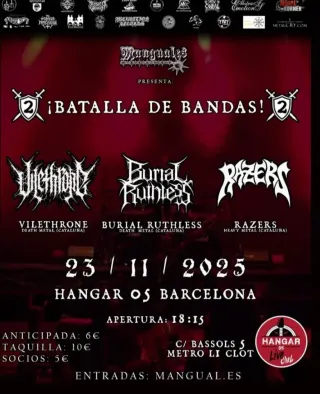 Poster for Burial Ruthless + Razers + Vilethrone
