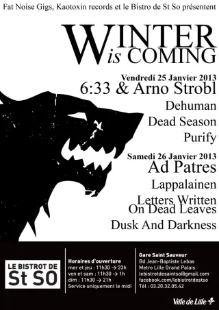 Poster for Winter is Coming Festival