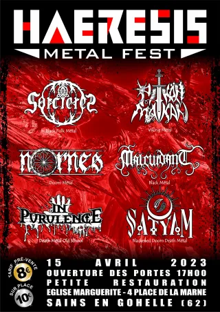 Poster for Haeresis Metal Fest 2023