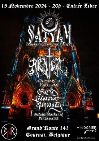 Poster for Satyam + Arntor + God Against Humanity