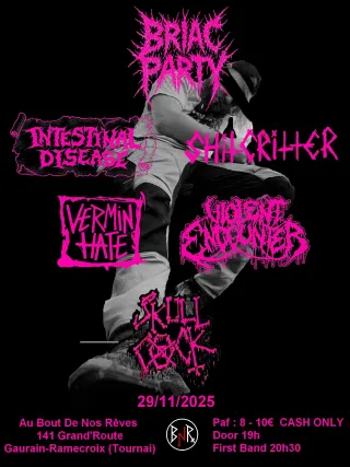 Poster for Intestinal Disease + Shitcritter + Skull Cock + Vermin Hate + Violent Encounter