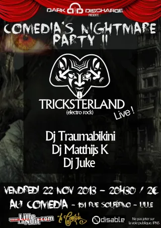 Poster for Comedia's Nightmare Party II