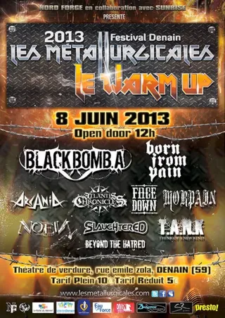 Poster for Les Metallurgicales 2013 - Le Warm Up