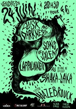 Poster for Dusk and Darkness + Lappalainen + Sons Of Salem