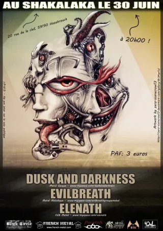Poster for Dusk and Darkness + Elenath + Evil Breath