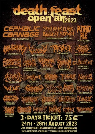 Poster for Deathfeast 2023