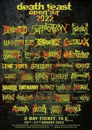 Poster for Deathfeast 2022