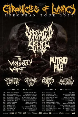 Poster for Defeated Sanity + Iniquitous Savagery + Putrid Pile + Strangle Wire + To Violently Vomit