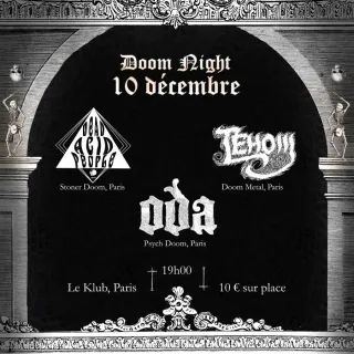 Poster for Dead Acid People + Oda + Tehom