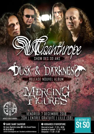Poster for Misanthrope + Dusk and Darkness + Merging Figures