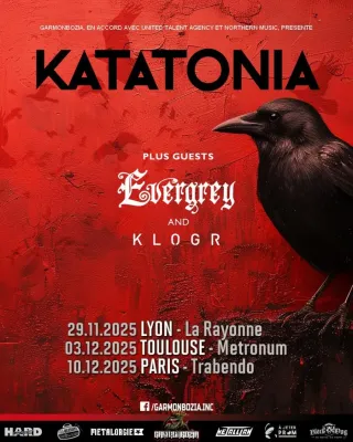 Poster for Evergrey + Katatonia + Klogr