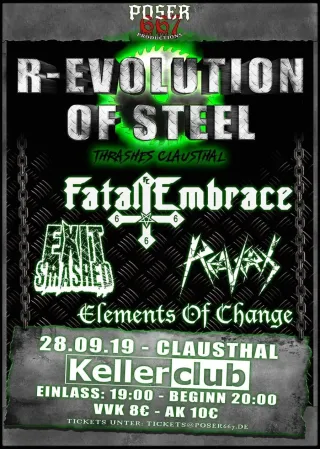 Poster for Fatal Embrace + Elements Of Change + Exit Smashed + Reavers