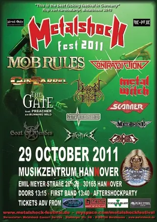 Poster for Metalshock Festival 2011