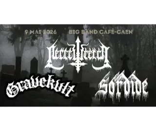 Poster for Gravekvlt + Necrowretch + Sordide