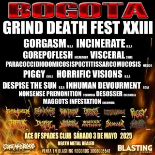 Poster for Bogotá Grind Death Fest 23