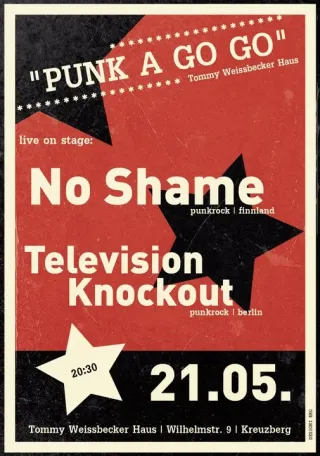 Poster for No Shame + Television Knockout