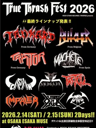 Poster for True Thrash Fest 2026