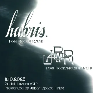 Poster for Hubris. + Jabar