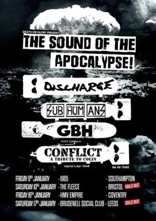 Poster for The Sound of the Apocalypse tour