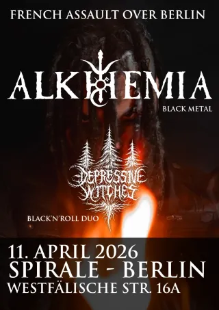 Poster for Alkhemia + Depressive Witches + Evöl Dead