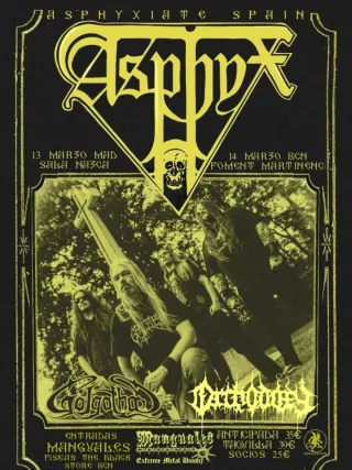 Poster for Asphyx + Golgotha + Orthodoxy