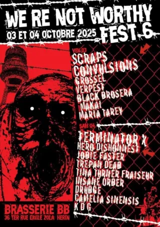 Poster for We're Not Worthy Fest 6