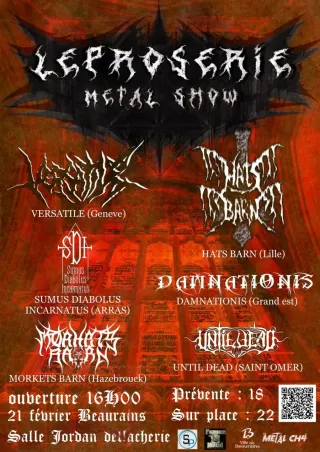 Poster for Leproserie metal show