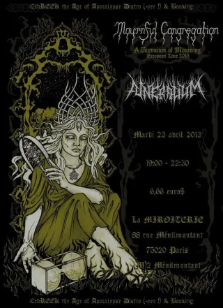 Poster for Mournful Congregation + Funeralium