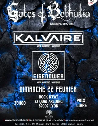 Poster for Eisenower + Gates Of Bethula + Kalvaire
