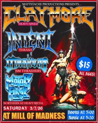 Poster for Claymore + Intent + Manhunt + Motor Flame