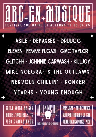 Poster for Arc-en-Musique Festival 2025