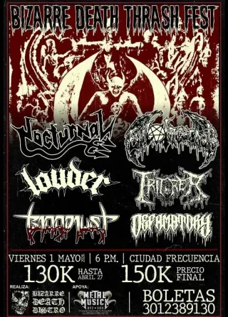 Poster for Bizarre Death Thrash Fest