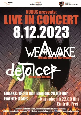 Poster for Dejoicer + We Awake