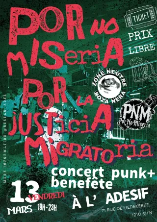 Poster for Por No Miseria Por La Justicia Migratoria
