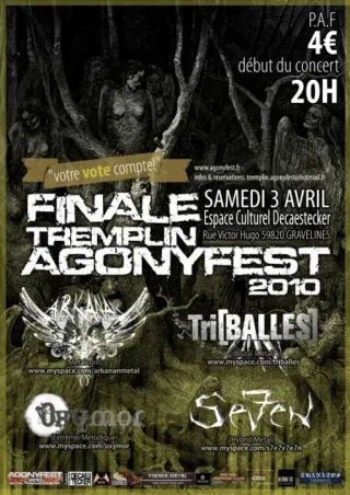 Poster for Finale Tremplin AgonyFest 2010