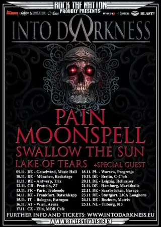 Poster for Into Darkness Tour
