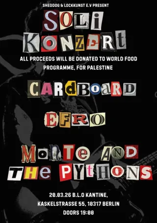 Poster for Cardboard + Efro + Monte And The Pythons