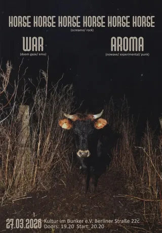 Poster for Aroma + Horse Horse Horse Horse Horse Horse Horse + War