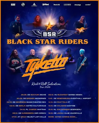 Poster for Black Star Riders + Tyketto