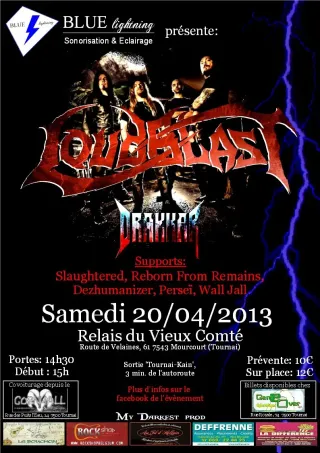 Poster for Blue Lightning Festival : Loudblast + guests