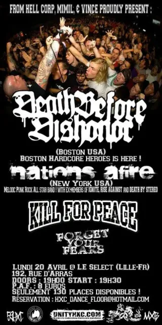 Poster for Death Before Dishonor + Forget Your Fears + Kill For Peace + Nations Afire