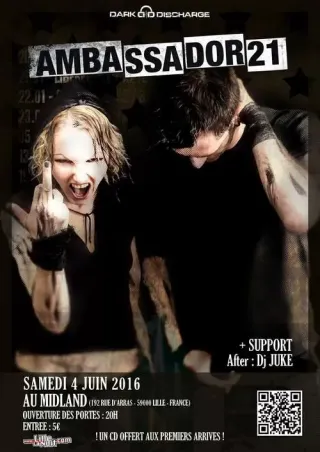 Poster for Ambassador21 + Dj Juke