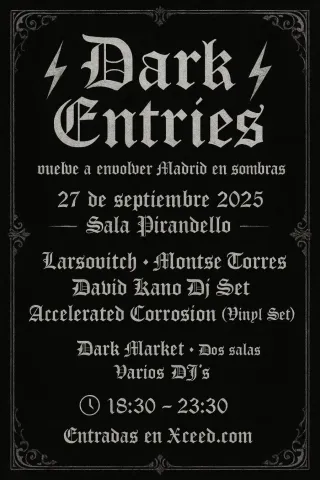 Poster for Larsovitch + Montse Torres