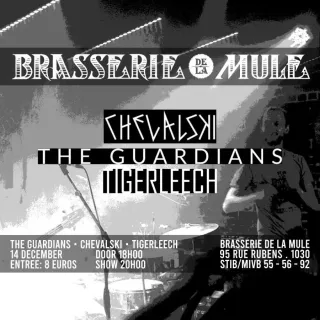 Poster for Chevalski + The Guardians + Tigerleech