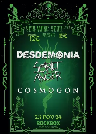 Poster for Cosmogon + Desdemonia + Scarlet Anger