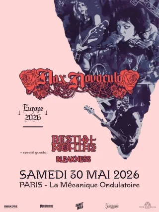 Poster for Bestial Mouths + Bleakness + Nox Novacula