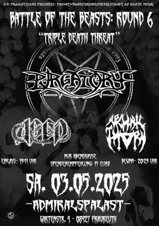 Poster for Battke Of The Beasts : Round 6 - "Triple Death Threat"