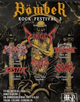 Poster for Bömber Rock Festival III