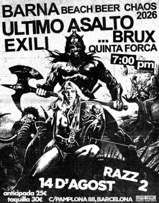 Poster for Barna, Beach, Beer, Chaos Extra Gig