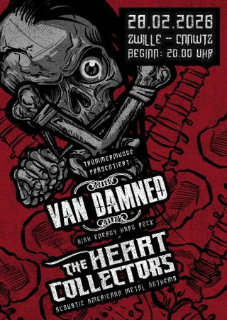 Poster for Van Damned + The Heart Collectors